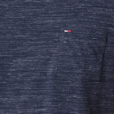 Tommy Hilfiger - Tee Shirt Poche Texture 5524 Bleu Marine Chiné
