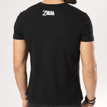 Zelda - Tee Shirt Propaganda Link Triforce Noir