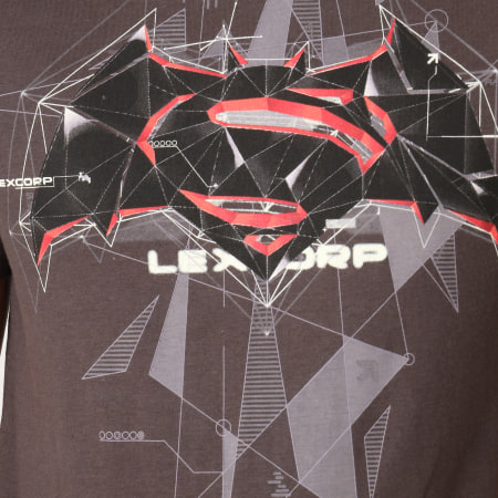 DC Comics - Tee Shirt Superman VS Batman Gris Anthracite