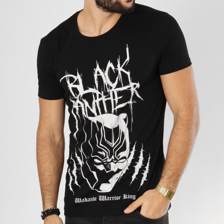 Marvel - Tee Shirt Black Panther Metal Inspired Noir