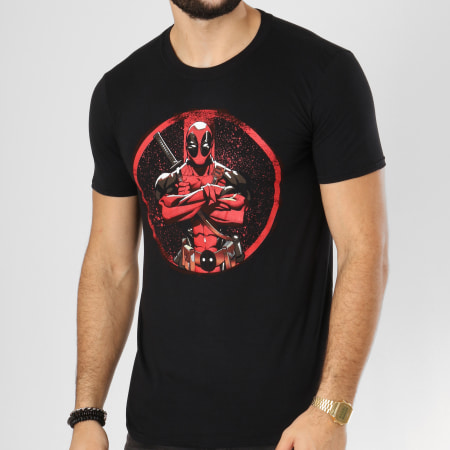 Deadpool - Tee Shirt Deadpool Arms Crossed Noir