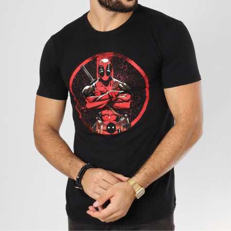 Deadpool - Tee Shirt Deadpool Arms Crossed Noir