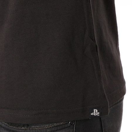 Playstation - Tee Shirt Buttons Impossible Perspective Artwork Noir