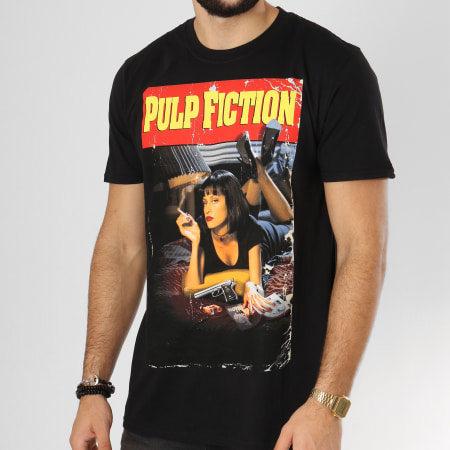 Pulp Fiction - Tee Shirt Black Poster Noir 