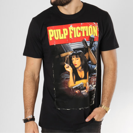Pulp Fiction - Tee Shirt Black Poster Noir 