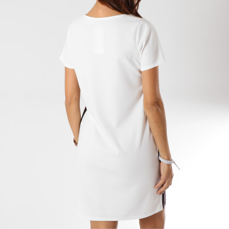 Girls Outfit - Robe Femme Bandes Brodées XF11 Blanc