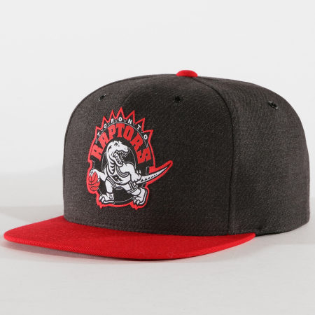 Mitchell and Ness - Casquette Snapback Torronto Raptors Varisty Gris Anthracite Rouge