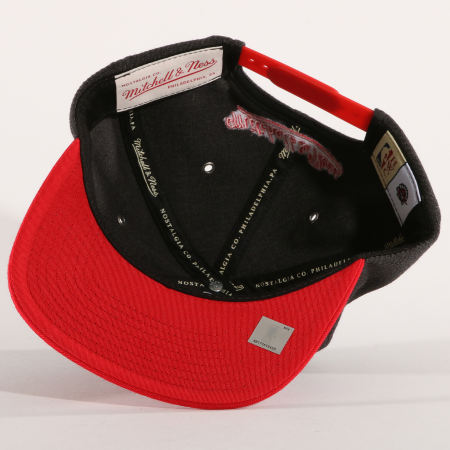 Mitchell and Ness - Casquette Snapback Torronto Raptors Varisty Gris Anthracite Rouge