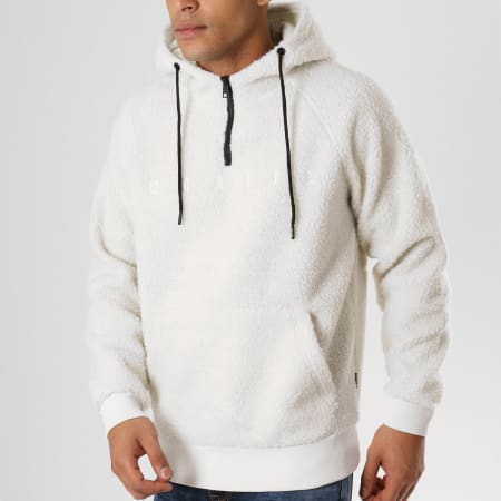 Only And Sons - Sweat Capuche Sherpa Tim Blanc
