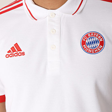 Adidas Performance - Polo Manches Courtes FC Bayern Munchen DP4106 Blanc 
