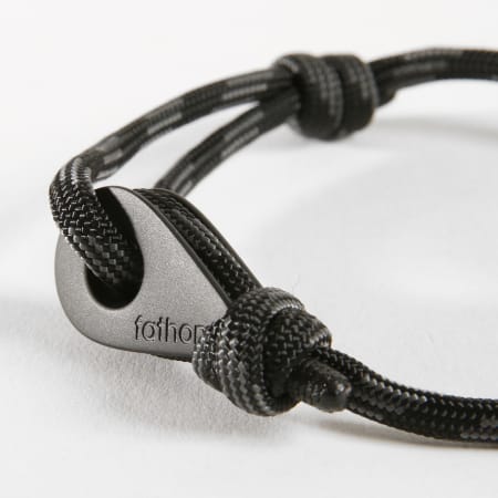 Fathom - Bracelet Apia Noir Gris
