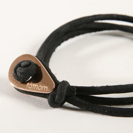 Fathom - Bracelet Bankok Noir Rose Gold 