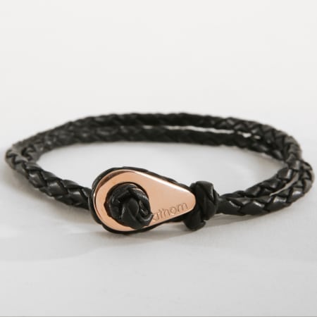 Fathom - Bracelet Tacoma Noir Rose Gold