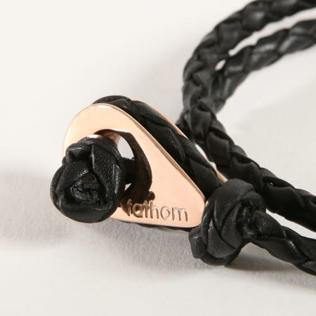 Fathom - Bracelet Tacoma Noir Rose Gold