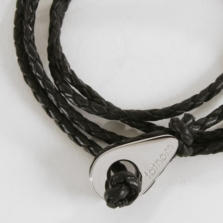 Fathom - Bracelet Loreto Noir Argenté