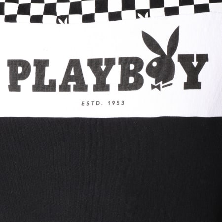 Playboy - Sweat Capuche Checker Noir