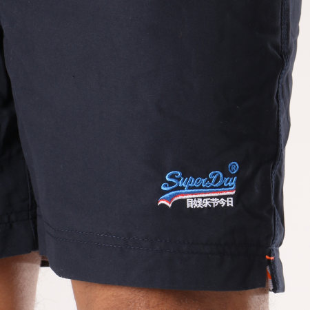 Superdry - Short Jogging Water Polo Swim M30107AR Bleu Marine Blanc Rouge