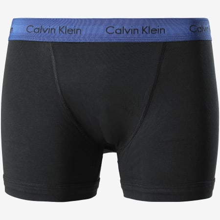 Calvin Klein - Lot De 2 Boxers Cotton Stretch NB2030B Noir Bleu Marine Gris