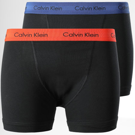 Calvin Klein - Lot De 2 Boxers Cotton Stretch NB2030B Noir Rouge Bleu Marine