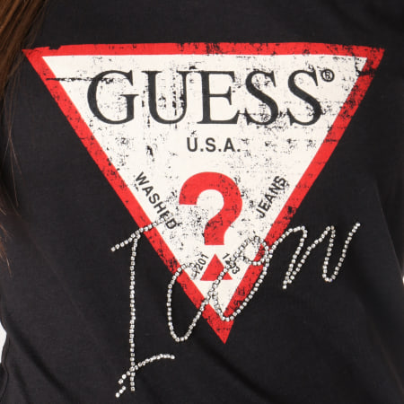 Guess - Tee Shirt Femme W91I69-K46D0 Noir