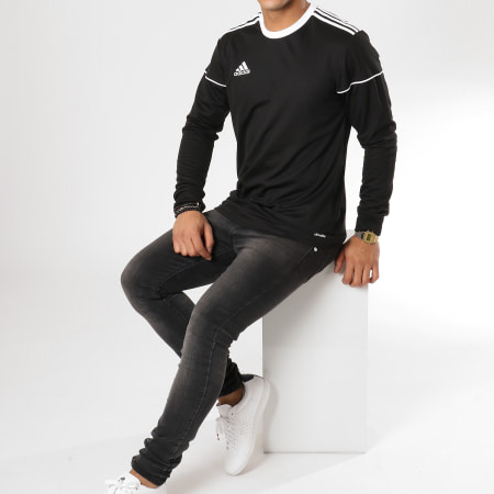 Adidas Performance - Tee Shirt Manches Longues De Sport Squad Jersey 17 BJ9185 Noir