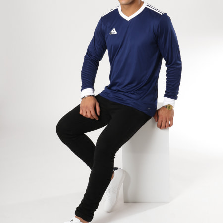 Adidas Sportswear - Tee Shirt Manches Longues De Sport Tabela CZ5458 Bleu Marine 
