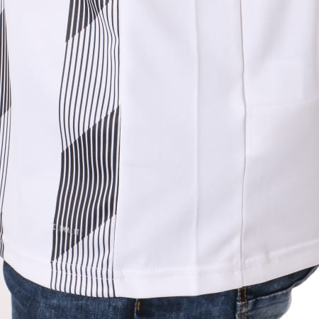 Adidas Sportswear - Tee Shirt Manches Longues De Sport Striped 19 Jersey DP3210 Blanc Noir