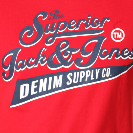 Jack And Jones - Tee Shirt Logo Rouge