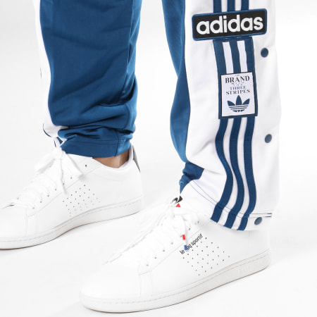 Adidas Originals - Pantalon Jogging Snap DV1592 Bleu Clair Blanc
