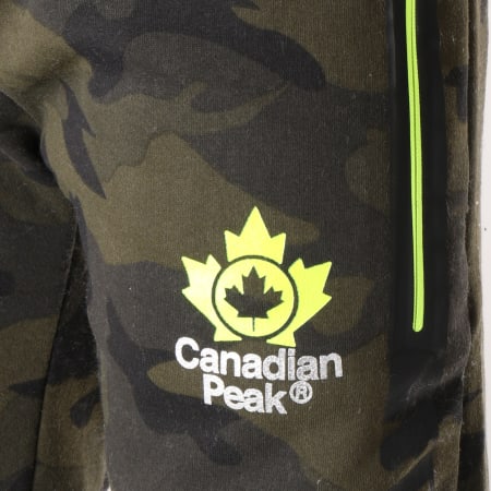 Canadian Peak - Pantalon Jogging Madigan Vert Kaki Camouflage