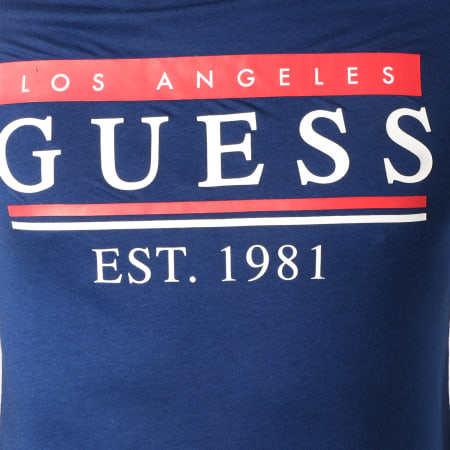 Guess - Tee Shirt M91I55K8540 Bleu Roi