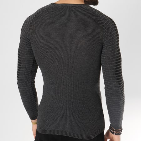 Paname Brothers - Pull 104 Gris Anthracite