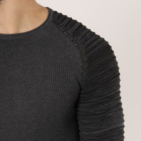Paname Brothers - Pull 101 Gris Anthracite