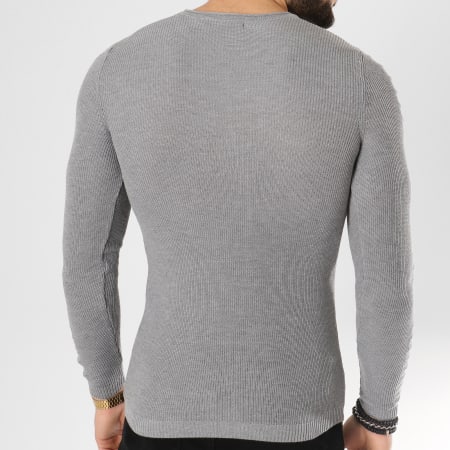 Paname Brothers - Pull 106 Gris Chiné