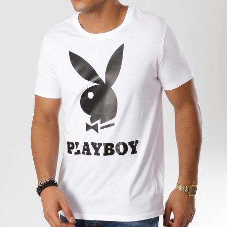 Playboy - Tee Shirt Classic Logo Blanc