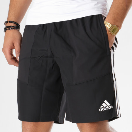 Adidas Sportswear - Short Jogging Avec Bandes Tiro19 D95919 Noir Blanc