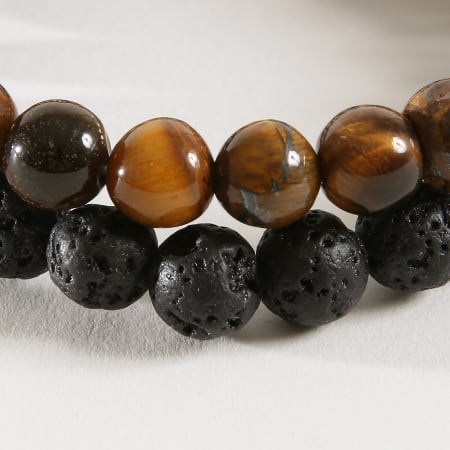 California Jewels - Lot De 2 Bracelets B939-1 Noir Marron