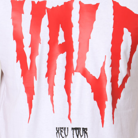 NQNT - Tee Shirt Xeu Tour Typo Blanc Rouge