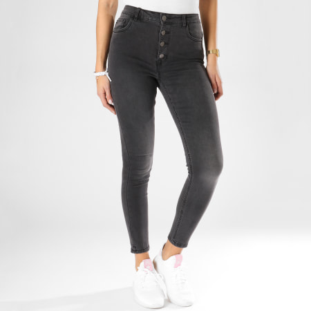 Only - Jean Skinny Femme Petra Gris Anthracite