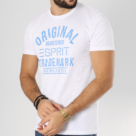 Esprit - Tee Shirt 128EE2K009 Blanc