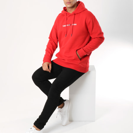 Tommy Hilfiger - Sweat Capuche Small Logo 5146 Rouge