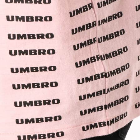 Umbro - Tee Shirt Avec Bandes Heritage 689430-60 Rose Noir