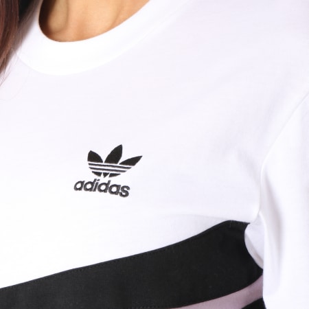 Adidas Originals - Tee Shirt Femme DU8477 Lila Blanc Noir
