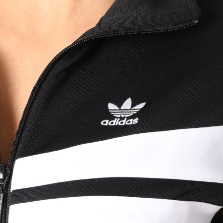 Adidas Originals - Veste Zippée Femme Track DU9605 Noir Blanc