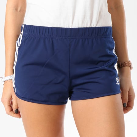Adidas Originals - Short Jogging Femme 3 Stripes DV2559 Bleu Marine 