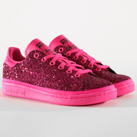 Adidas Originals - Baskets Femme Stan Smith BD8058 Shock Pink Core Purple
