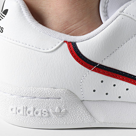 Adidas Originals - Baskets Femme Continental 80 F99787 Footwear White Scarlet Core Navy