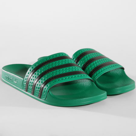 Adidas Originals - Claquettes Adilette CM8443 Vert Noir