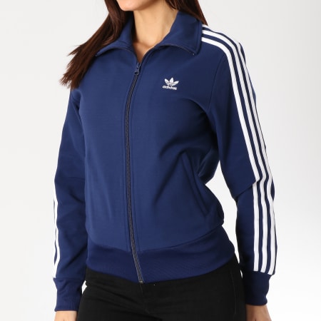 Adidas Originals - Veste Zippée Femme TT DV2563 Bleu Marine Blanc