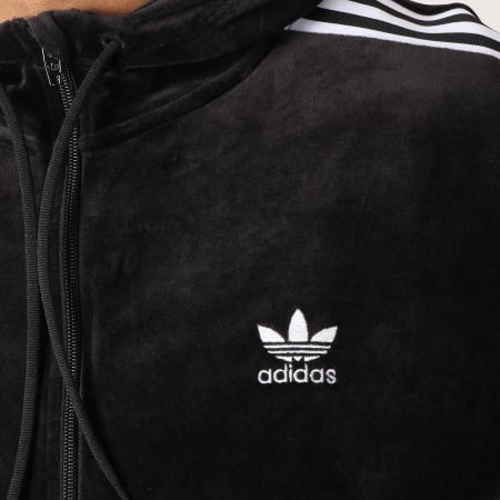 Adidas Originals - Sweat Capuche Velours Cozy DX3625 Noir 